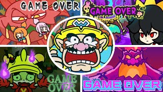 WarioWare: Move It! - All Game Over Screens & Losing Animations
