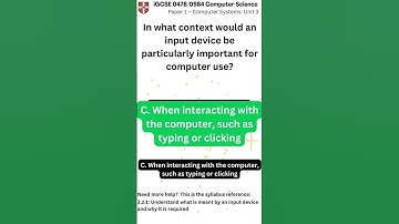 iGCSE Computer Science 0478 0984 Paper 1 Unit 3 q036 v1