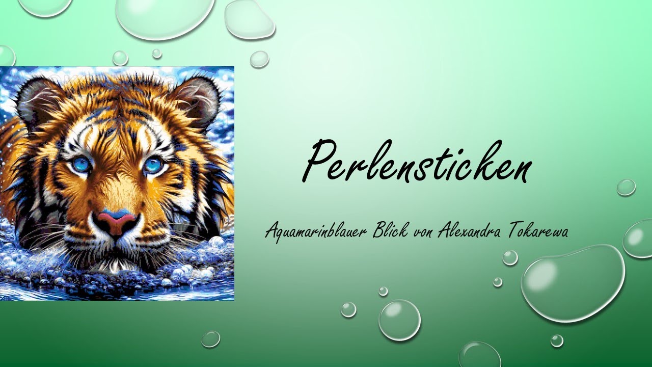 Perlensticken #2 – aquamarinblauer Blick #Tokarewa
