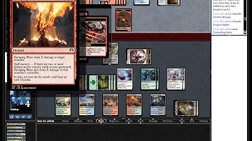 MTGO - Standard Commentary - UR Burn vs Full Retreat