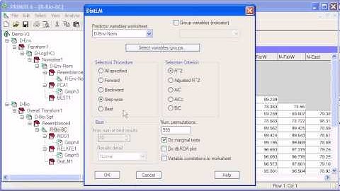 Exploring relationships of environmental and biological data with PRIMER and PERMANOVA
