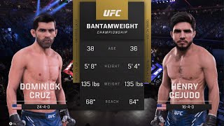 DOMINICK CRUZ vs. HENRY CEJUDO - Bantamweight Title (CSG Fight Night 5)