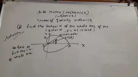 Centre of gravity b.sc class mechanics video 14
