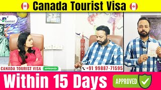Canada Tourist Visa Approved Within 15 Days | #canadavisa | Canada Visa Updates 2024