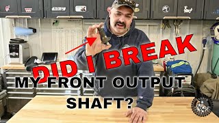 Suzuki Samurai Front output shaft: False Alarm.