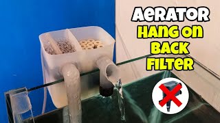 Aerator Hang On Back Filter DIY | How to set up aquarium filter with air pump
