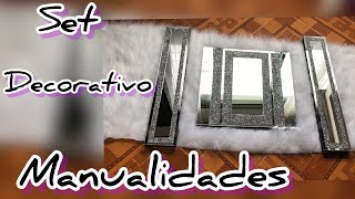 CREA UN SET DECORATIVO EN ESPEJOS PARA TU HOGAR O EMPRENDIMIENTO