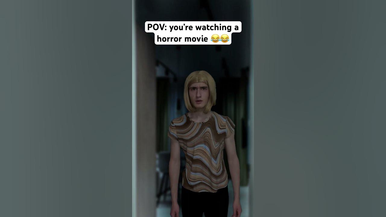 Horror movie trailers be like #shorts #funny #comedy