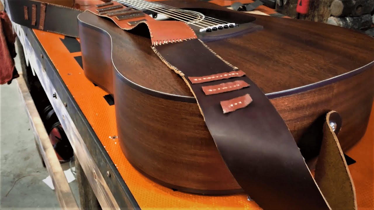 Making A Leather Guitar Strap YouTube