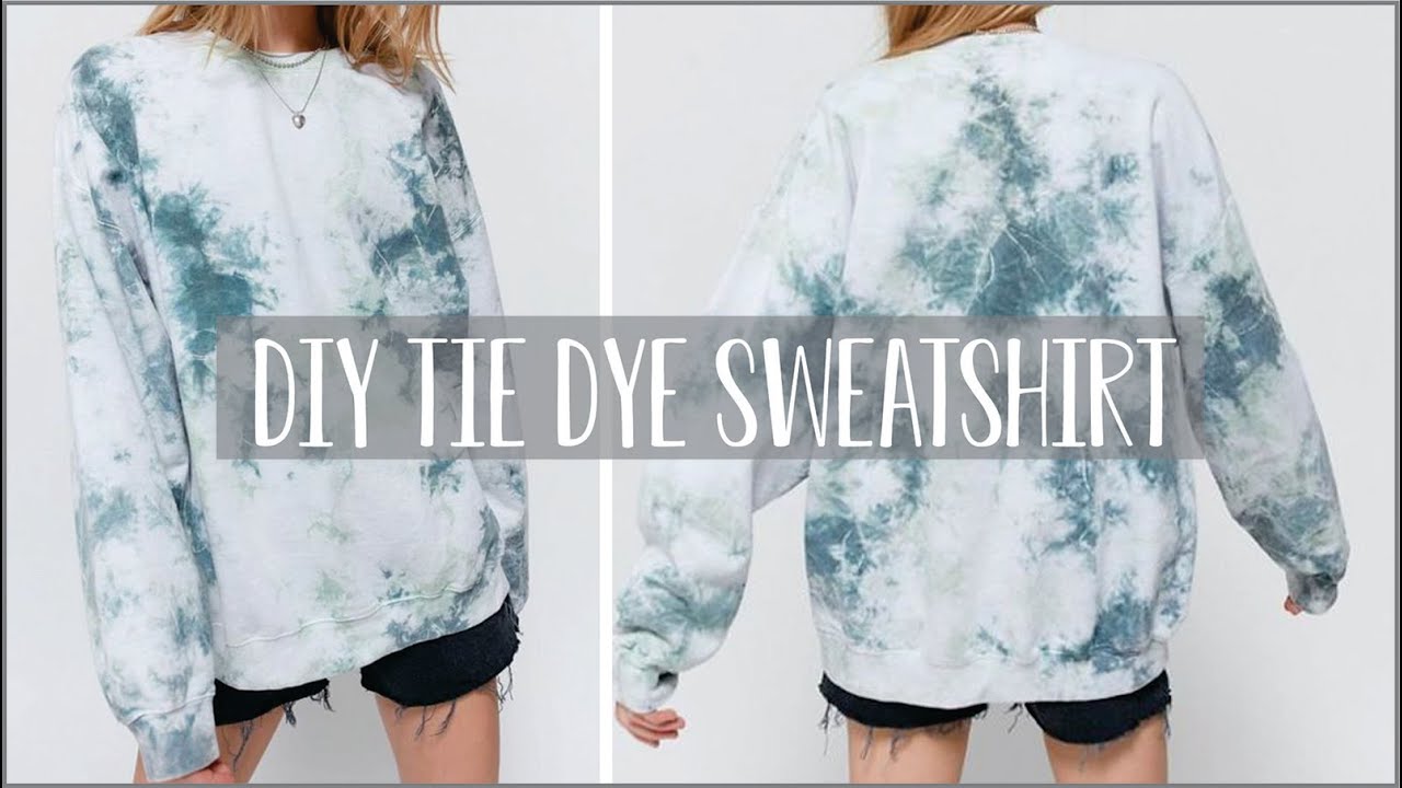 Tie Dye Sweatshirt - How to Tie Dye a Sweatshirt at Home - AB Crafty