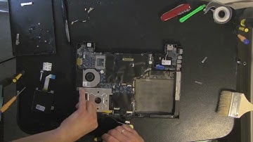 DELL E4300 laptop take apart video, disassemble, how to open, video disassembly