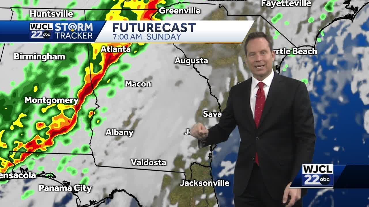 Rain chances this weekend, a look at the timing for Southeast Georgia ...
