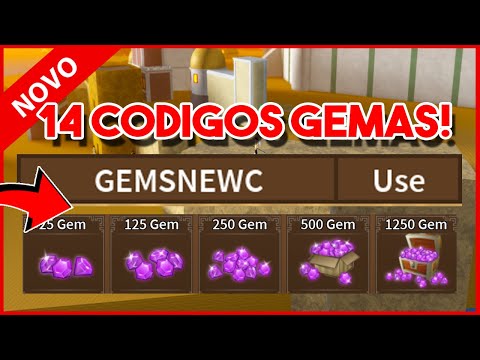 14 MEGA CÓDIGOS COM 10.000+ GEMAS NO NOVO UPDATE