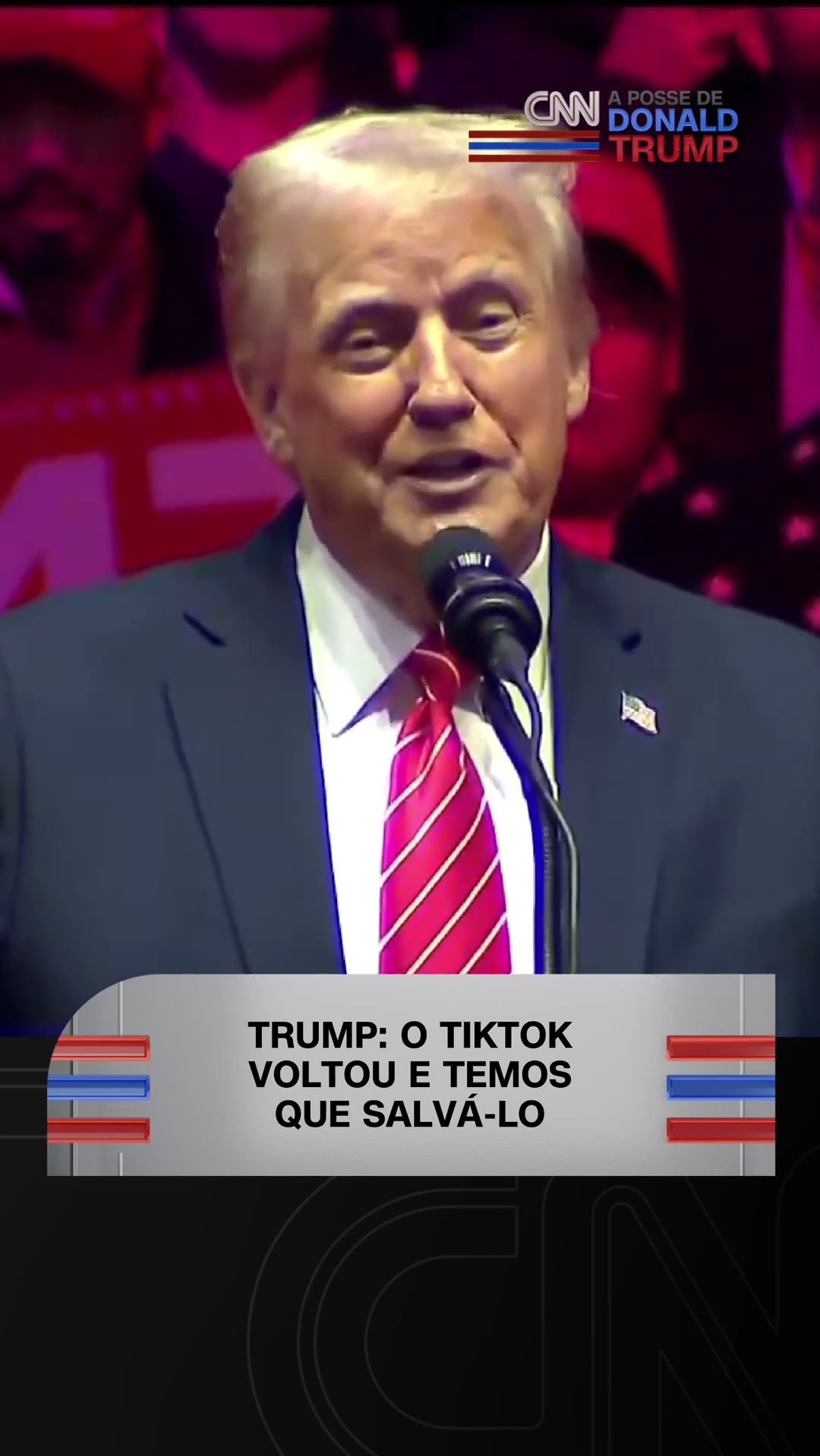 Trump: O TikTok voltou e precisamos salvá-lo #Shorts