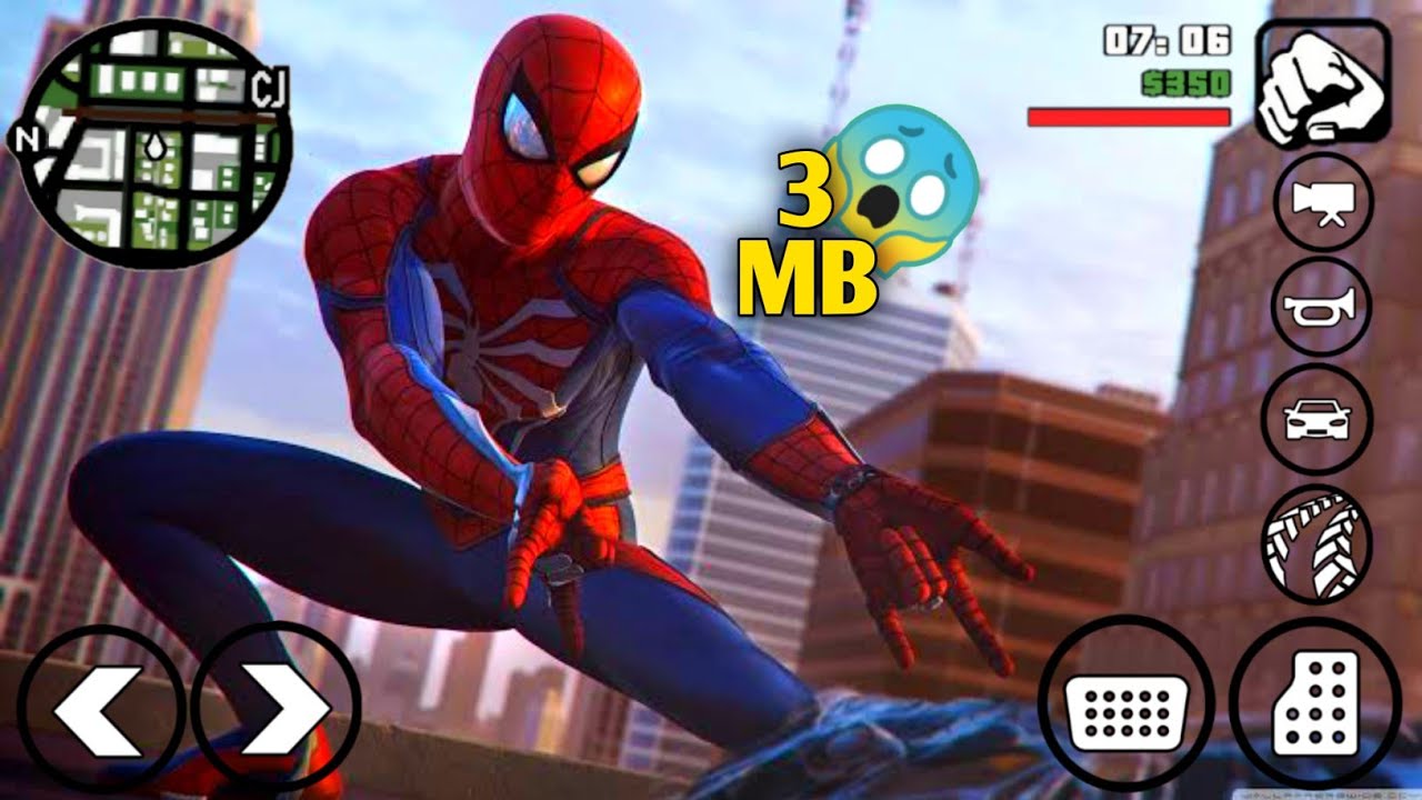 How To Add Spiderman Mod In Gta Sa Android, SPIDERMAN With Powers Just 2  MB, Gamerz Luck