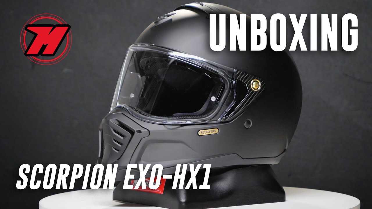 Casque Néo-Rétro moto integral Scorpion EXO-HX1 SE carbone