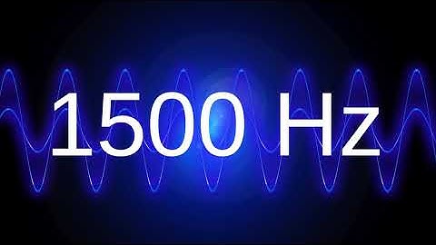 1500 Hz clean pure sine wave TEST TONE 1.5 khz frequency