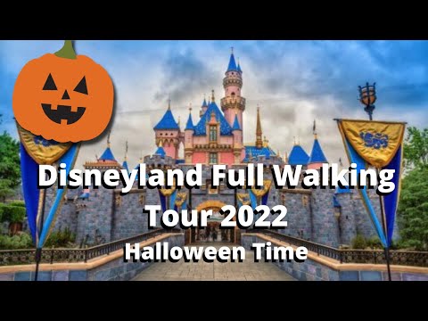 [2022] Disneyland Park - FULL PARK TOUR - Halloween Time | 4K 60FPS