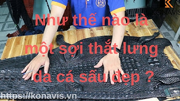 Xem Dây Lưng Da Cá Sấu Thật được sản xuất như thế nào tại Xưởng Sản Xuất DÂY LƯNG DA CÁ SẤU KONAVIS
