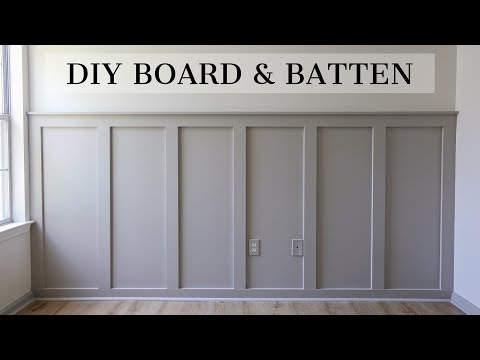 Easy DIY Board and Batten Wall | How to Install Wainscoting