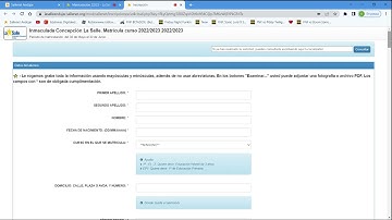 Paso 1 video tutorial formulario de matricula
