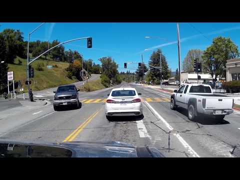 A leisurely drive through Main Street Willits, California. SJCAM 4000 Action Camera.