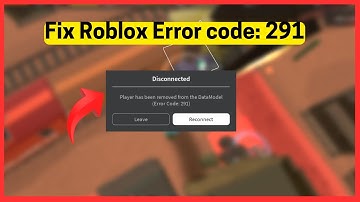 Fix Player has been removed from the DataModel (Error Code: 291) on Roblox
