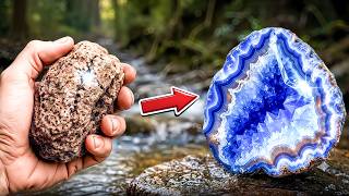 These 10 Rocks Look Worthless — Until You Cut Them Open (Hidden Gems)