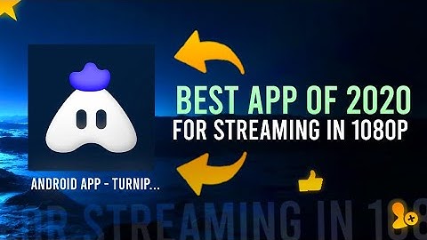Best Live Stream App For Android | TURNIP Live Stream App | Add Custom Overlayer