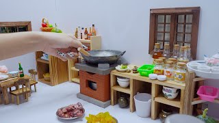 Chicken Liver Stir Fry in Miniature Kitchen | Miniature Cooking