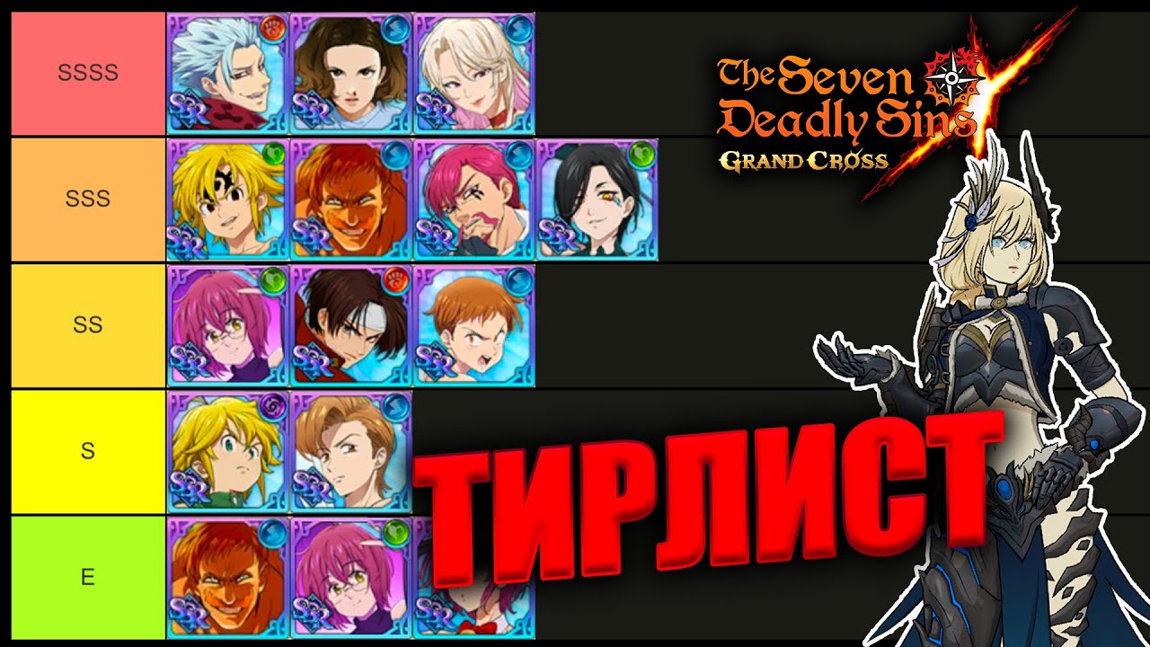 7 смертных грехов тир лист