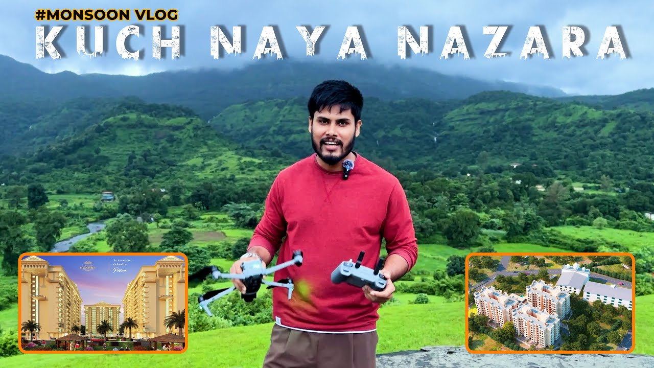 Monsoon Vlog Neral || कुछ नजारा कुछ खास लोगों के लिए || #Drone Shoot