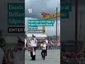 Lambeg drums ring out along Titanic Slipways as bands take centre stage at Fleadh