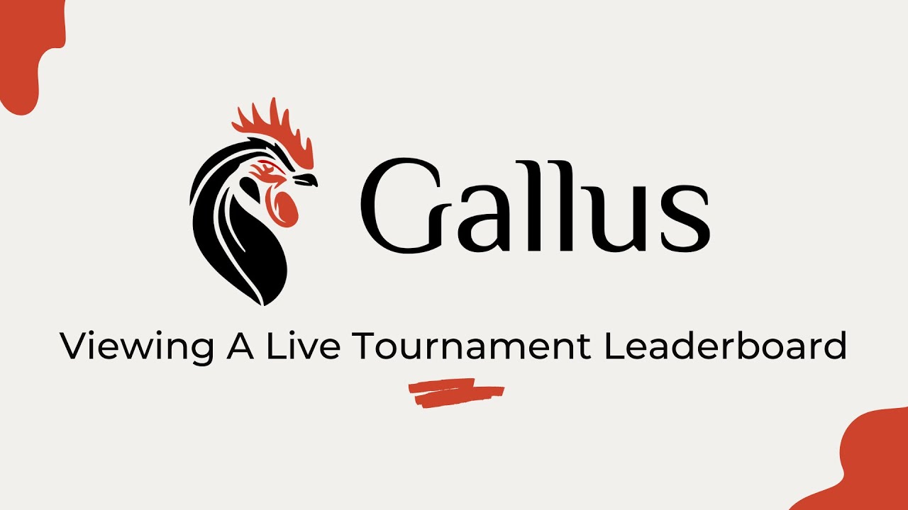 Gallus Tournament Software: Overview 