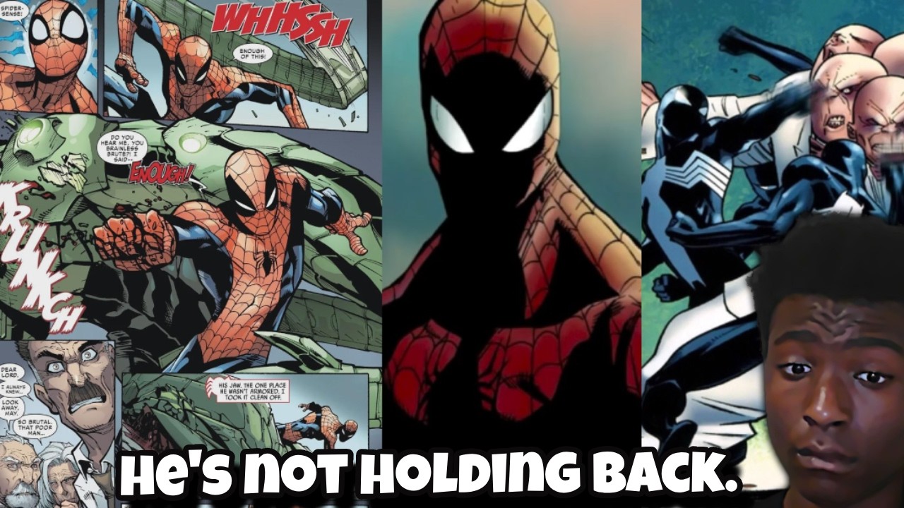 When Spider-Man stops holding back His fake strength.