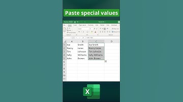 How to Use Paste Special Values in Excel
