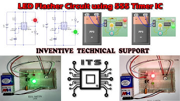 LED Flasher Circuit Using 555 timer IC by Inventive Technical Support
