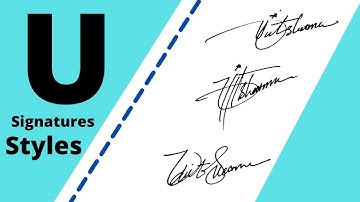 U Signature Style | Signature Style Of My Name | Udit Sharma Name Signature