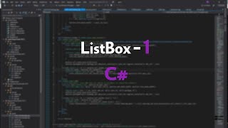 Working With ListBox In C#