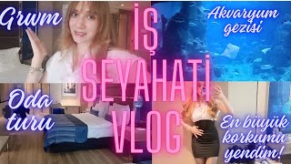 İş Seyahati Vlog! En büyük korkumu yeniyorum, benimle hazırlan ve oda turu