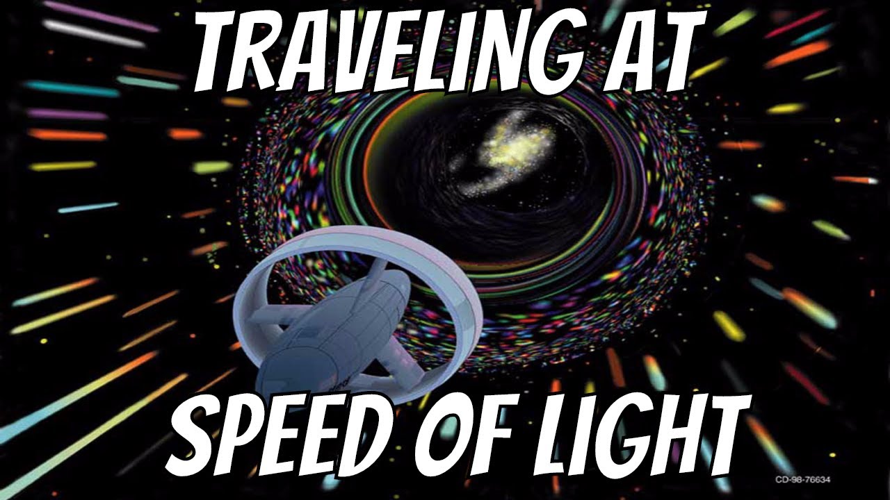 travelling speed of light time travel