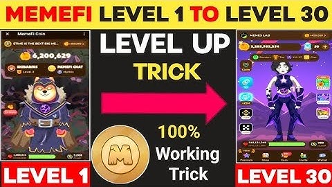 Memefi Level up Trick | Memefi level 0 to 30 | Memefi Script Unlimited Coin | Memefi Coin Hack