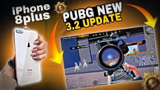 iPhone 8plus😍 Pubg test In new 3.2 update🔥Zero lag 100% || iPhone 8plus pubg test in2024