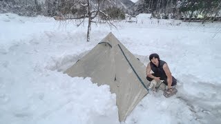 大雪を整地してテントを設置してみた【UUUMキャンプ部 設営編】