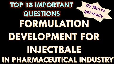 Formulation development of injectable in pharmaceutical industry l Formulation development in pharma