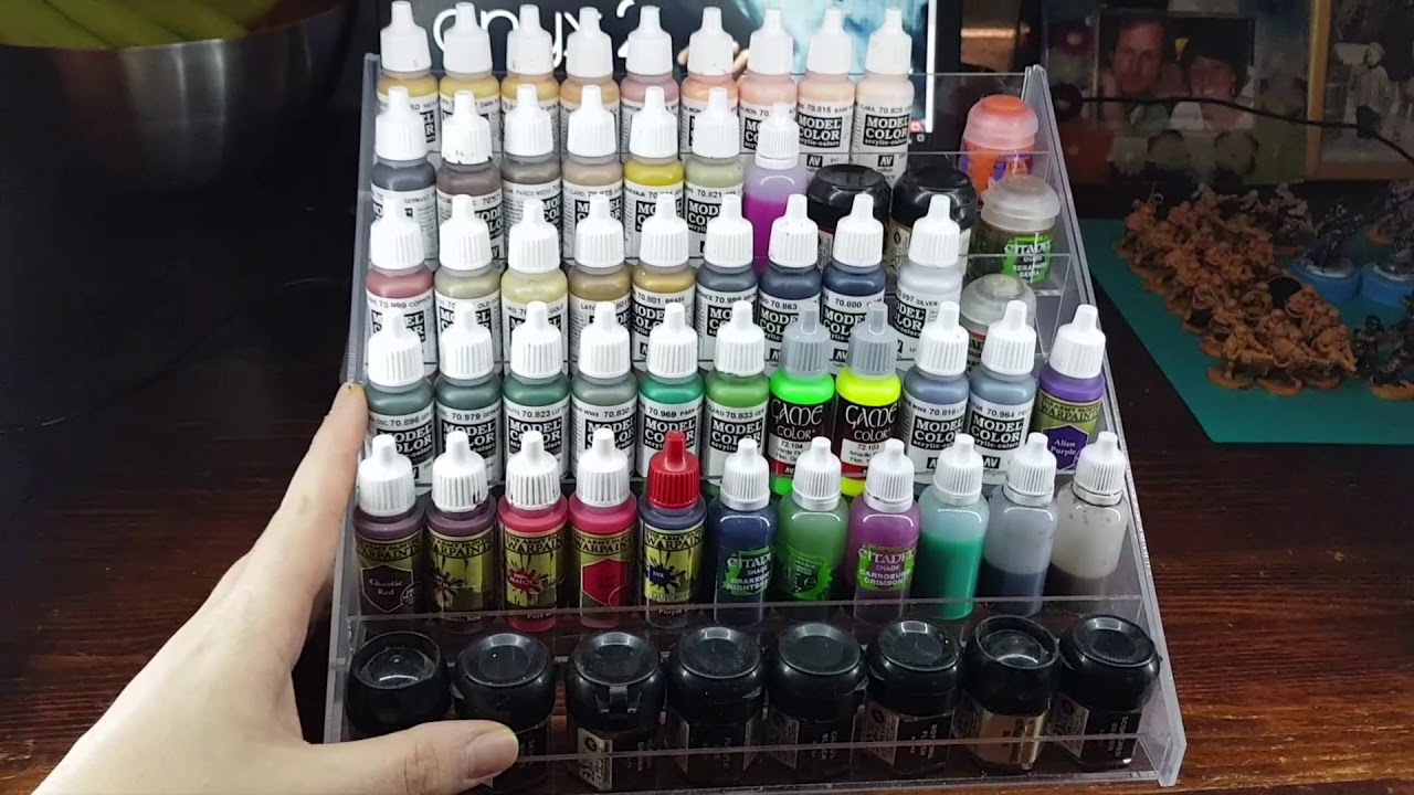 £12 Paint Rack holds 66 dropper bottles - YouTube