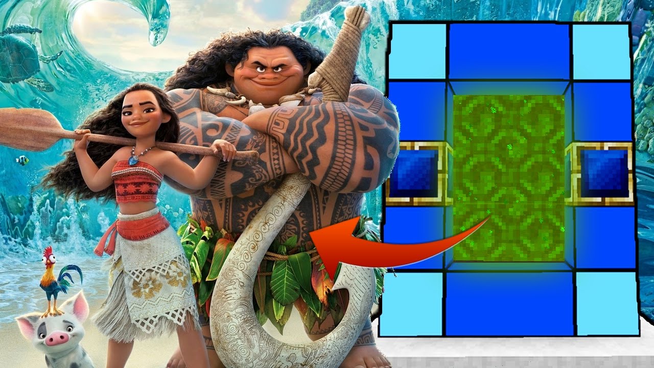 PORTAL A LA DIMENSIÓN DE MOANA EN MINECRAFT | DIMENSIONES #38 pikachu pokemon