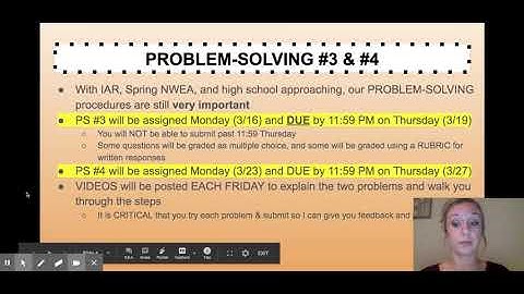 E-Learning: Math Class Expectations - Google Slides