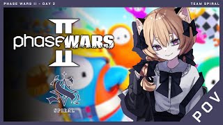 【PHASE WARS II】PANKO POV! DAY 2 - FALL GUYS【Team SPIRAL】