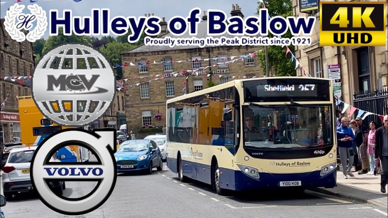 [Hulleys Of Baslow: 257 Peak District Bakewell to Sheffield via Eyam, Bamford] MCV eVoRa Volvo B8RLE